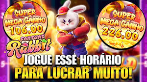 melhor hora de jogar fortune rabbit